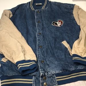 Vintage Florida State Lee Sport Denim Jacket sz XL